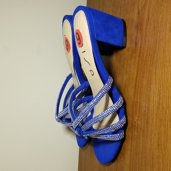 Royal Blue Unisa Sparkly Semiformal Slipper - Picture 2 of 7